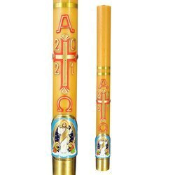 Paschał z aplikacją Ikona Zmartwychwstania - Chrystus w złotej szacie 5 kg