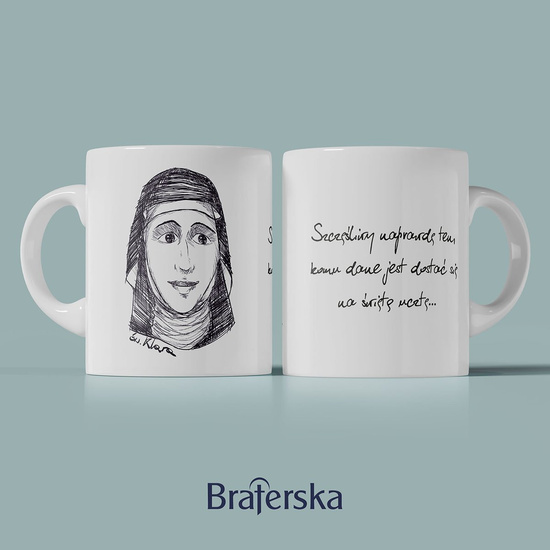 Kubek ceramiczny - św. Klara