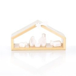 Szopka bożonarodzeniowa - Alabaster - 11 cm