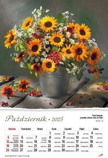 Kalendarz 2025 - Bukiety