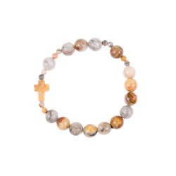Bransoletka dziesiątka różańca CRAZY AGATE