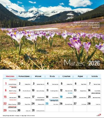 Kalendarz 2026 - Tatry