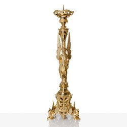 Lichtarz - mosiądz - paschał - anioł - 110 cm