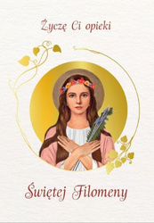 Karnet ze Świętymi 11 - św. Filomena