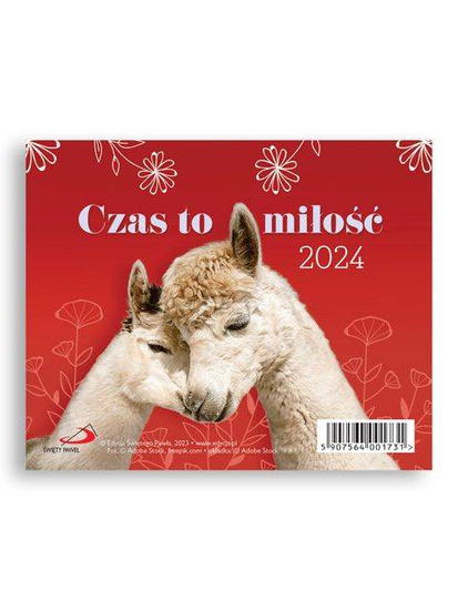 Kalendarz 2024 na biurko - Czas to miłość