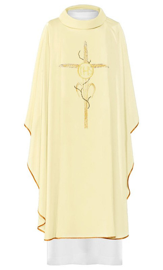 Ornat haftowany "Krzyż z symbolem IHS" 