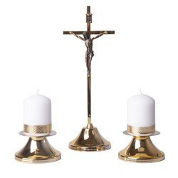 Komplet kolędowy - metalowy prosty 21 cm