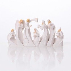 Szopka bożonarodzeniowa - świecąca - Bianco