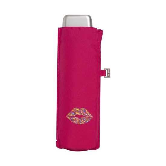 Parasol Doppler Mini Slim Carbonsteel KISS, różowy 