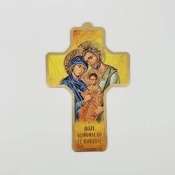 Krzyż kartonowy Bożę Błogosław Tę Rodzinę