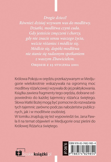 Różaniec z Królową Pokoju z Medjugorie