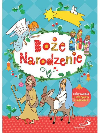 Boże Narodzenie. Kolorowanka z naklejkami...