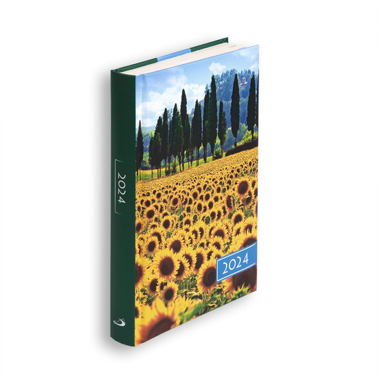 Terminarz B6 KOLOROWY 2024 - słoneczniki