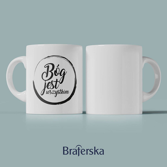 Kubek ceramiczny - Bóg jest wszystkim