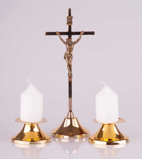 Komplet kolędowy - metalowy prosty 21 cm