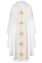 Ornat bogato haftowany z aksamitem