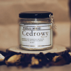 Świeca sojowa - Cedrowy