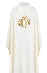 Ornat haftowany z symbolem IHS ECRU
