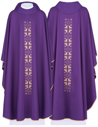 Ornat z wąskim pasem z krzyżyków