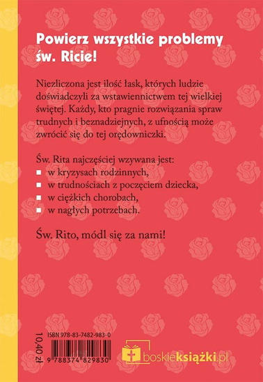 Nowenny za wstawiennictwem św Rity