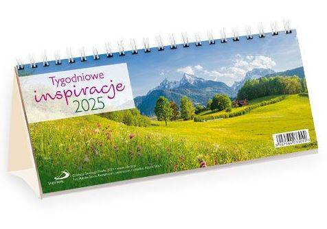 Kalendarz 2025 na biurko - Tygodniowe inspiracje