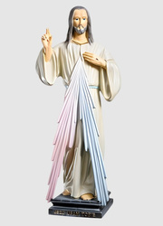 Figura - Jezus Miłosierny (Jezu Ufam Tobie) - 60 cm
