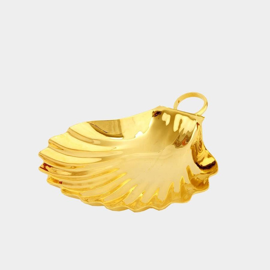 Muszla chrzcielna, pozłacana