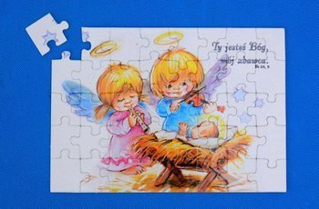 Puzzle Bożonarodzeniowe - kartonik