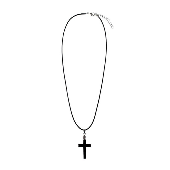 Naszyjnik z krzyżykiem z hematytu