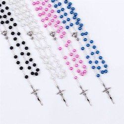 Różaniec do pierwszej komunii - biały