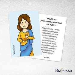 Obrazki dla dzieci. św. Agata