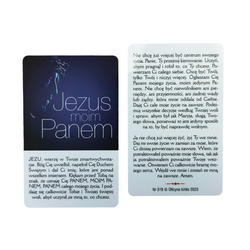 Obrazek plastikowy z modlitwą Jezus moim Panem