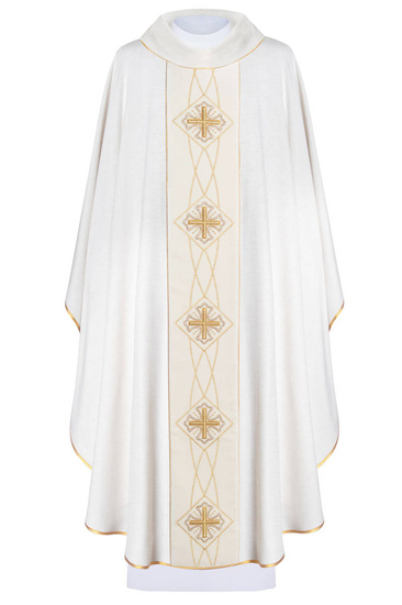 Ornat bogato haftowany z aksamitem