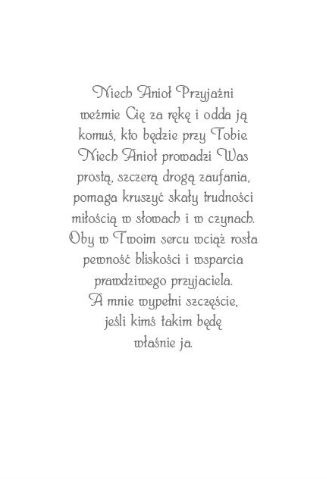 Karnet: Z Aniołami 35. Posyłam Ci Anioła Przyjaźni