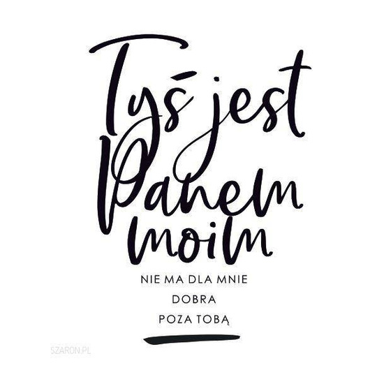 Podstawka korkowa - Tyś jest Panem moim 