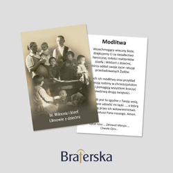 Obrazki św. bł. Wiktoria i Józef Ulmowie z Dziećmi