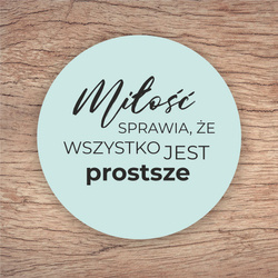 Podkładka korkowa – Miłość sprawia że…