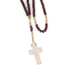 Różaniec drewniany