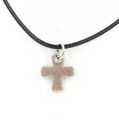 Krzyżyk prosty posrebrzany (Merowingów)