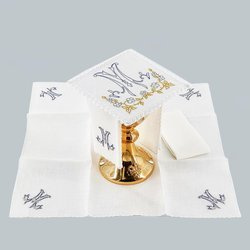 Bielizna kielichowa haftowana 100% len