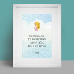 Obraz dla dzieci z modlitwą