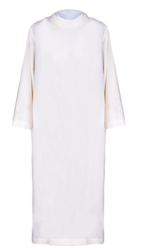 Alba kapłańska gładka biała