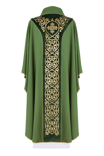 Ornat haftowany zielony
