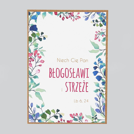 Kartka Niech Cię Pan błogosławi i strzeże