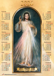 Kalendarz 2026 - plk. średni "Jezus Miłosierny"