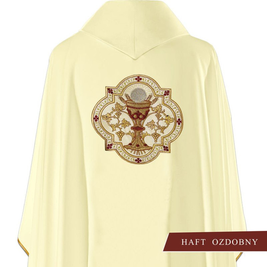 Ornat haftowany "Serce Pana Jezusa i Kielich " 