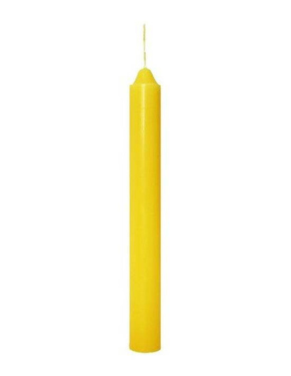 Świeca świecznikowa - 18,5 cm - żółta