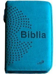 Biblia \"z rybką\" - turkusowa na zamek