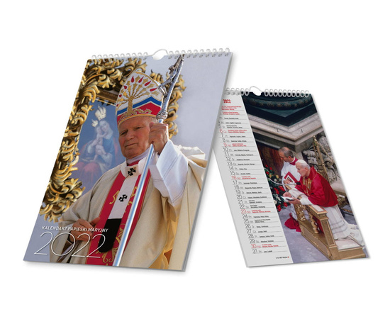Kalendarz Maryjny ze św. Janem Pawłem II 2022 (spirala) 