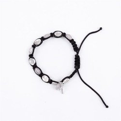 Bransoletka dziesiątka różańca - Jezus Miłosierny - Benedykt